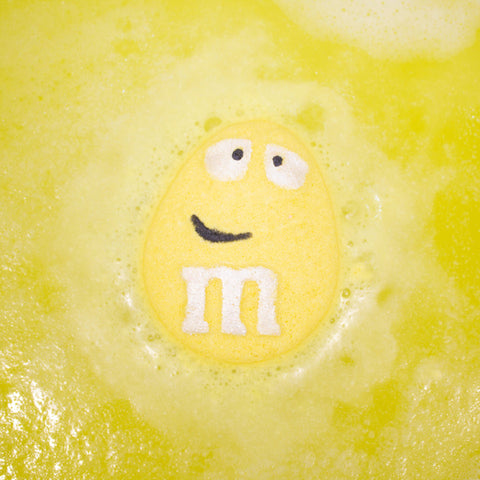 Bombe de bain M & M artisanale fait main Québec couleur vive parfum gomme balloune