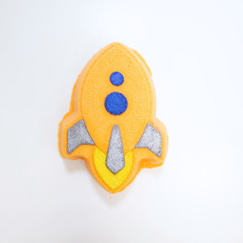 Bombe de bain Fusée artisanale Crème glacée à l’orange fait main Québec