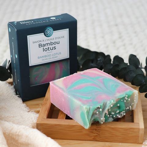 Savon naturel floral Bambou lotus hydratant et doux pour la peau