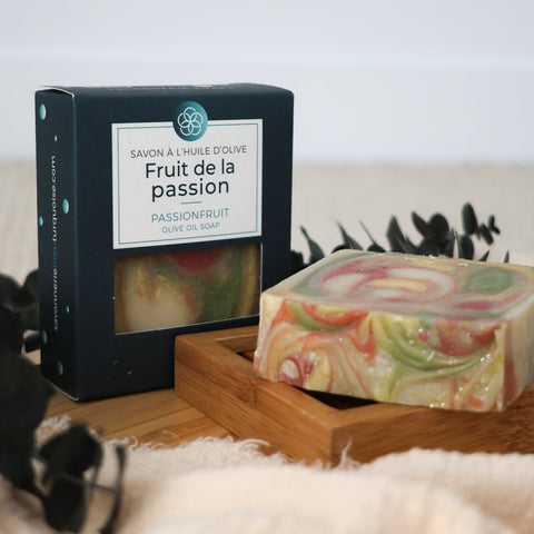 Savon naturel fruité Fruit passion hydratant et doux pour la peau