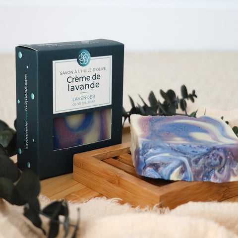 Savon naturel floral Lavande  hydratant et doux pour la peau