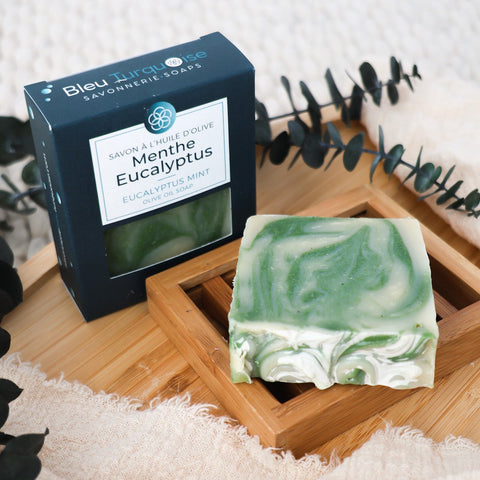 Savon artisanal Menthe eucalyptus fait main au Québec