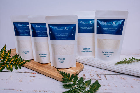 Bain au lait de coco