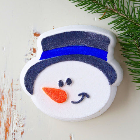 Bombe de bain Bonhomme de neige – Collection d'hiver – Effervescentes, colorées et hydratantes
