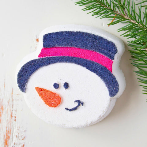 Bombe de bain Bonhomme de neige – Collection d'hiver – Effervescentes, colorées et hydratantes