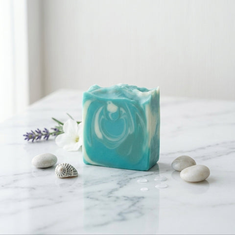 Savon artisanal - Aquamarine Savonnerie Bleu Turquoise