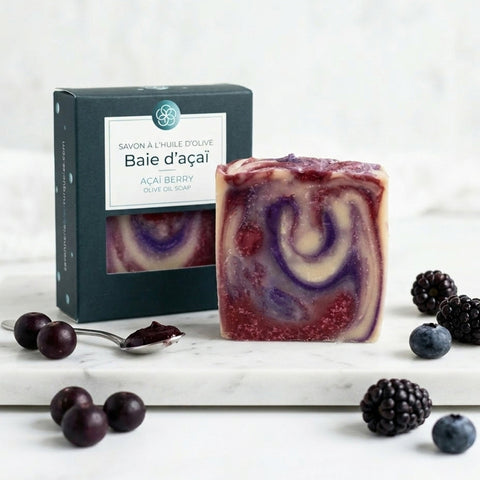 Savon artisanal - Baie d’açai Savonnerie Bleu Turquoise