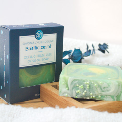 Savon artisanal - Basilic zesté