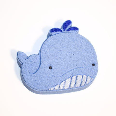 Bombe de bain Baleine colorée pour bain effervescent parfum Aquamarine