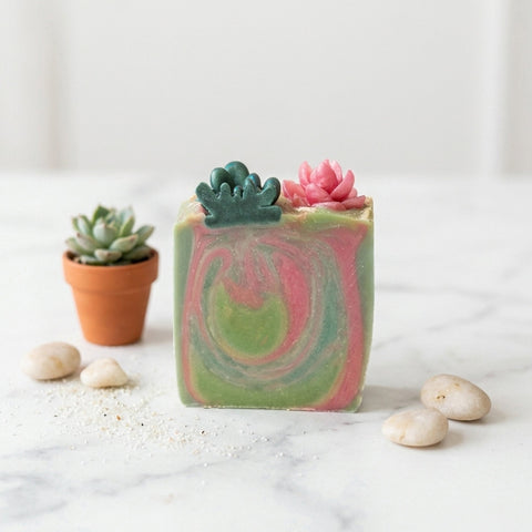 Savon artisanal - Cactus Baja Savonnerie Bleu Turquoise