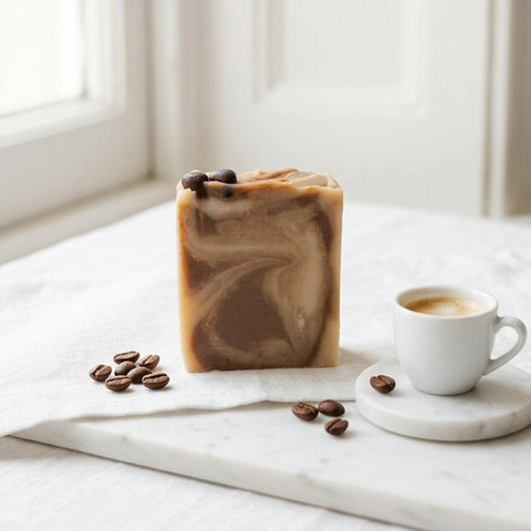 Savon artisanal - Café du matin Savonnerie Bleu Turquoise