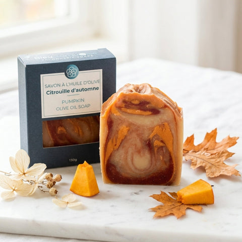 Savon artisanal - Citrouille d’automne Savonnerie Bleu Turquoise