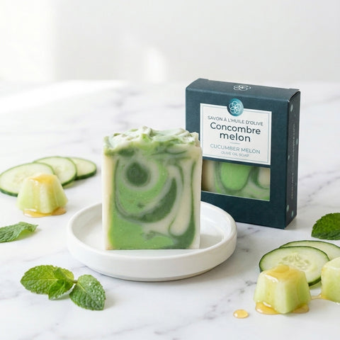 Savon artisanal - Concombre melon