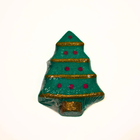 Bombe de bain Sapin dans l’eau effervescente parfum Noël