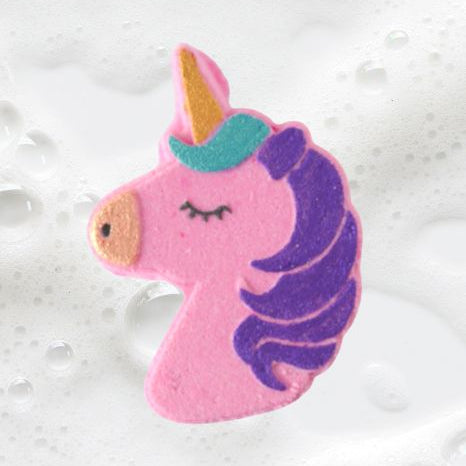 Bombe de bain artisanale Licorne - Sucre rose | Effervescente, colorée et hydratante