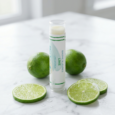 Baume à lèvres naturel nourrissant et hydratant - Lime Savonnerie Bleu Turquoise