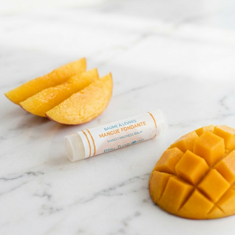 Baume à lèvres naturel nourrissant et hydratant - Mangue fondante Savonnerie Bleu Turquoise