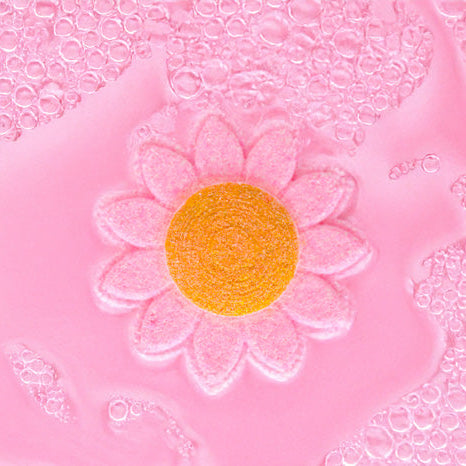 Bombe de bain artisanale Marguerite – Miel et clémentine | Effervescente, colorée et hydratante