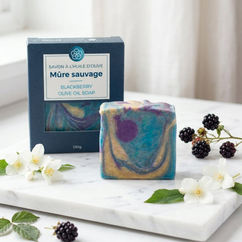 Savon artisanal - Mûre sauvage Savonnerie Bleu Turquoise