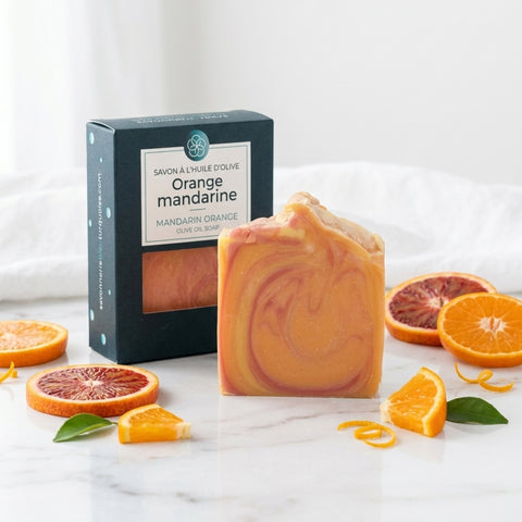 Savon artisanal - Orange mandarine Savonnerie Bleu Turquoise