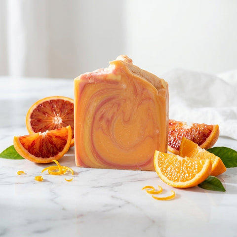 Savon artisanal - Orange mandarine Savonnerie Bleu Turquoise