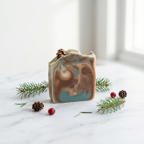 Savon artisanal - Sapin baumier Savonnerie Bleu Turquoise