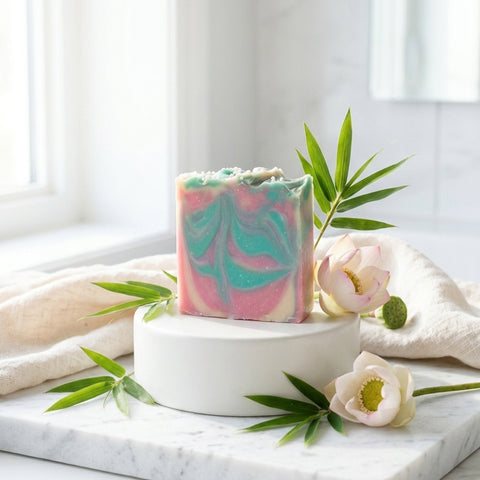 Savon artisanal - Bambou lotus Savonnerie Bleu Turquoise