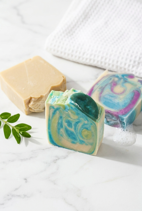Savons artisanaux Savonnerie Bleu Turquoise