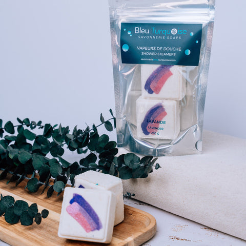 Vapeur de douche – Lavande Savonnerie Bleu Turquoise