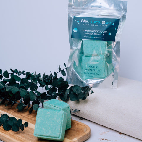 Vapeur de douche – Menthe eucalyptus Savonnerie Bleu Turquoise