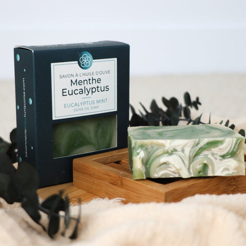 Savon naturel Menthe eucalyptus  hydratant et doux pour la peau