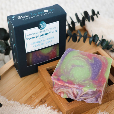 Savon artisanal Poire petits fruits fait main au Québec